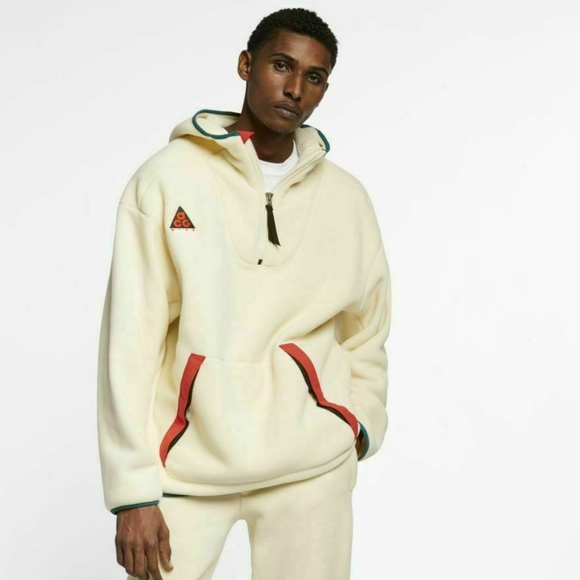 sherpa fleece hoodie nike acg